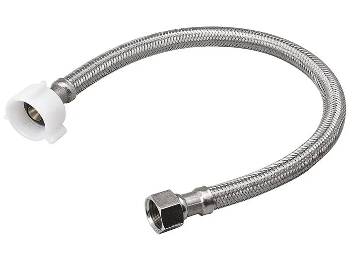 Cupc pletena cev - 3/8 ženska stiskalna nit X 7/8 ženska toaletna cev z navojem